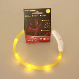 Rechargeable USB LED Flashing Light Band Belt Safety Pet Dog Collars Halter Harnesses for dogs