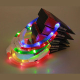 Rechargeable USB LED Flashing Light Band Belt Safety Pet Dog Collar New