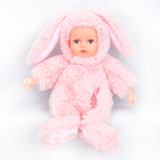 Reborn Baby Rabbit/Bear Plush Doll Toys 25CM Open Eyes Cute Baby Dolls with Children Sleeping Best Birthday Gift For Kids