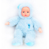 Reborn Baby Rabbit/Bear Plush Doll Toys 25CM Open Eyes Cute Baby Dolls with Children Sleeping Best Birthday Gift For Kids