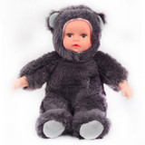 Reborn Baby Rabbit/Bear Plush Doll Toys 25CM Open Eyes Cute Baby Dolls with Children Sleeping Best Birthday Gift For Kids