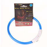 Rechargeable  Puppy Collar USB LED Flashing Light Band Belt Safety Pet Dog Collar