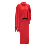 Reaqka Sexy Women summer Party Dresses red Bodycon Dress Batwing Sleeve Elegant Luxury Celebrity Runway Dress Club Vestidos 2017 Reaqka Sexy Women summer Party Dresses red Bodycon Dress Batwing Sleeve Elegant Luxury Celebrity Runway Dress Club Vestidos 2017