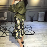 RealShe Autumn Green Faux Leather Jacket Women Jacket Zip Belt Coats chaqueta Blazer PU Jack Rock cuir femme casaco 2017