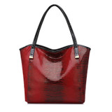 REALER brand genuine leather bag women serpentine shoulder bag ladies high quality handbag