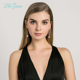 Real S925 Sterling Silver Dangle Earrings For Women White/Black Round Seashell Freshwater Pearl Drop Earrings Fine Jewelry 096