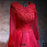 Real pictuer a line wine lace long sleeve short cocktail dress beading appliques sheer back sexy petite girls cocktail gowns Real pictuer a line wine lace long sleeve short cocktail dress beading appliques sheer back sexy petite girls cocktail gowns