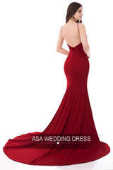 Real photo Mermaid Prom Dresses 2017 Sexy Burgundy Evening Gowns Dress traje de gala vestido longo moroccan kaftan party gowns