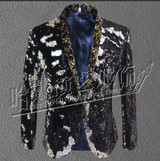 S-5XL 2017 New tide jacket Men nightclub bar paillette suit dj host Sequins Blazers coat singer stage costume plus size clothes