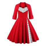 S-4XL Women Robe Pin Up Dress Retro 2017 Vintage 50s 60s Rockabilly Dot Swing Summer female Dresses Elegant Tunic Vestido
