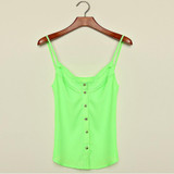 S-3XL Women Sexy Solid Tank Top Fashion Sleeveless V Neck Chiffion Loose Caimisole Tank Top Ladies Plus Size Vest Camisole Tank