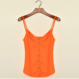 S-3XL Women Sexy Solid Tank Top Fashion Sleeveless V Neck Chiffion Loose Caimisole Tank Top Ladies Plus Size Vest Camisole Tank