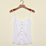 S-3XL Women Sexy Solid Tank Top Fashion Sleeveless V Neck Chiffion Loose Caimisole Tank Top Ladies Plus Size Vest Camisole Tank