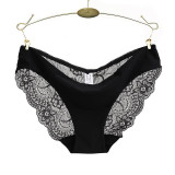 S-2XL!Hot sale! l women's sexy lace panties seamless cotton breathable panty Hollow briefs Plus Size girls underwear #981
