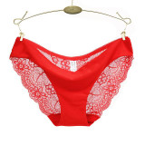 S-2XL!Hot sale! l women's sexy lace panties seamless cotton breathable panty Hollow briefs Plus Size girls underwear #981