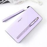 S W Dvogan Long Women Wallet female Clutch Purse Large Capacity Card Holder Phone Zipper Coin Purse Money Case Men Wallets