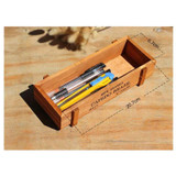 Retro Wooden Square Storage box groceries Desktop Wood Succulents Bonsai Box Home Office Desk Sundries container 22.7*10*4.8CM