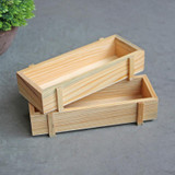 Retro Wooden Square Storage box groceries Desktop Wood Succulents Bonsai Box Home Office Desk Sundries container 22.7*10*4.8CM