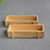 Retro Wooden Square Storage box groceries Desktop Wood Succulents Bonsai Box Home Office Desk Sundries container 22.7*10*4.8CM
