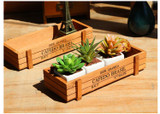 Retro Wooden Square Storage box groceries Desktop Wood Succulents Bonsai Box Home Office Desk Sundries container 22.7*10*4.8CM