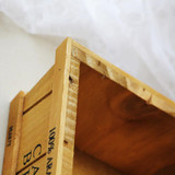Retro wooden home/office desktop storage box multifunctional sundries box flowerpot