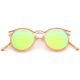 Retro Translucent Round P3 Color Mirror Lens Sunglasses A465