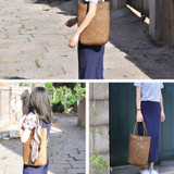 Retro Summer Beach Bag Handmade Cooler Braid Straw Large Tote Beach Shoulder Handbag Straw Bag Women Beach Bags