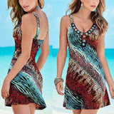 Retro Strap Printed Women Summer Dress 2017 Fashion Sexy Backless Casual Beach Dress Party Short Mini Dress Plus Size Vestidos Retro Strap Printed Women Summer Dress 2017 Fashion Sexy Backless Casual Beach Dress Party Short Mini Dress Plus Size Vestidos