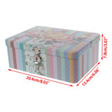 Retro Storage Box Lock Case Tea Candy Storage Tin Box Coin Box Home Office Jewelry Container Maquiagem Sundries Desk Organizer