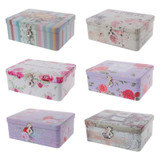 Retro Storage Box Lock Case Tea Candy Storage Tin Box Coin Box Home Office Jewelry Container Maquiagem Sundries Desk Organizer