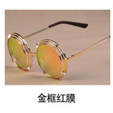 Retro Steampunk Sunglasses Men 2017 Fashion Round Sunglasses Brand Designer Women Vintage Hip Hop Sun Glasses Oculos de sol