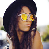 Retro P3 Round Mirrored Lens Colorful Sunglasses