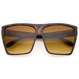 Retro Oversize Square Gradient Lens Sunglasses A554