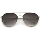 Retro Modern Rimless Aviator Sunglasses A839