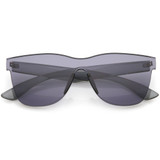 Retro Modern Rimless Horned Rim Mono Block PC Sunglasses C463