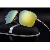 Retro Men's Aluminum Polarized Mens Sunglasses Mirror Slightly Vintage Men Driving Sun Glasses Square Goggle Eyewear Accessories Retro Men's Aluminum Polarized Mens Sunglasses Mirror Slightly Vintage Men Driving Sun Glasses Square Goggle Eyewear Accessories