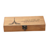 Retro Jewelry Storage Box Eiffel Tower Organizer Coin Holder Stationery Case Caja De Almacenamiento