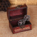 Retro Handmade Wooden Jewelry Storage Box