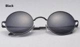 Retro Classic Polarized Round Sunglasses Men Brand Designer Sun Vintage Circle Glasses Womens Oculos Male Metal Eyewear Lunette