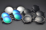 Retro Classic Polarized Round Sunglasses Men Brand Designer Sun Vintage Circle Glasses Womens Oculos Male Metal Eyewear Lunette