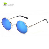 Retro Classic Polarized Round Sunglasses Men Brand Designer Sun Vintage Circle Glasses Womens Oculos Male Metal Eyewear Lunette