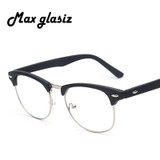 Retro Clear Lens Classic Nerd Glasses Plastic Fashion Brand Designer Men Women Eyeglasses Vintage Optional Glass Eyewear