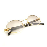 Retro Carter Sunglasses Round Glasses Frame Wood Eyeglasses Carter Glasses Men Sunglasses for Men Gold Frame Eyewear Accessories