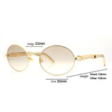 Retro Carter Sunglasses Round Glasses Frame Wood Eyeglasses Carter Glasses Men Sunglasses for Men Gold Frame Eyewear Accessories