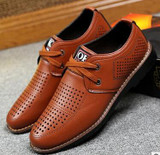 2017 summer new men's business casual mesh shoes breathable hollow dress casual sandals casual men's shoes