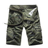 2017 Summer Mens Camouflage Cargo Shorts New Brand Casual Shortrs Men Army Style Loose Work Shorts Military Plus Size 613