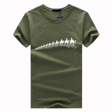 2017 summer men's short sleeve t-shirt new people a camel animal print men's cotton shirt with short sleeves