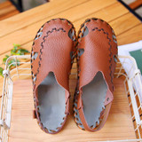 2017 Summer Men Genuine Leather Slippers Handmade Flip Flops Comfortable Classic Beach Sandals Massage Casual Flip flops 2017 Summer Men Genuine Leather Slippers Handmade Flip Flops Comfortable Classic Beach Sandals Massage Casual Flip flops