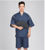 2017 Summer Men Cotton Yukata Kimono Suit Men Japan Traditional Pajamas set Male Japanese Traditional Pajamas set 061601