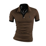 2017 Summer Men Casual T-Shirts Tops Tee V Neck Solid Slim Fit Short-sleeve T-shirt Breathable T Shirt